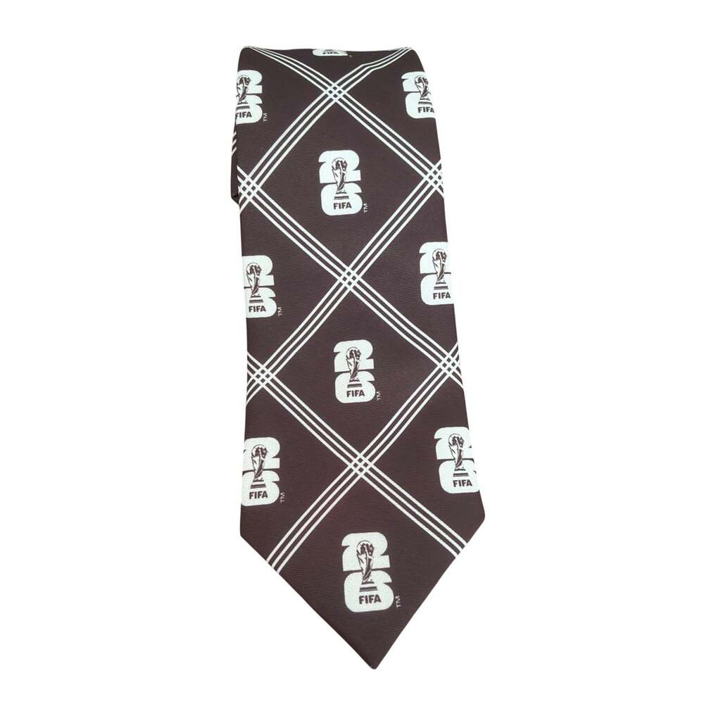 official FIFA World Cup 2026 necktie repeating pattern of 2026 FIFA World Cup
